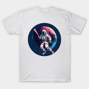 Astronot playing baseball T-Shirt